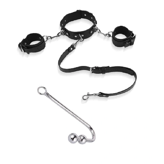 Anal Hooks Collar Hook Cuffs 5334 Beaded with Elegant and Anal 1007